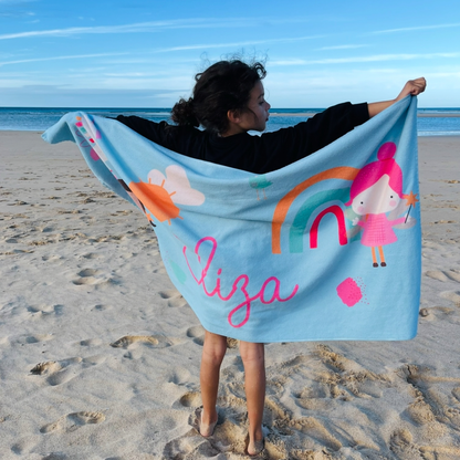 Eliza's Attic Bestie fairy unicorn towel